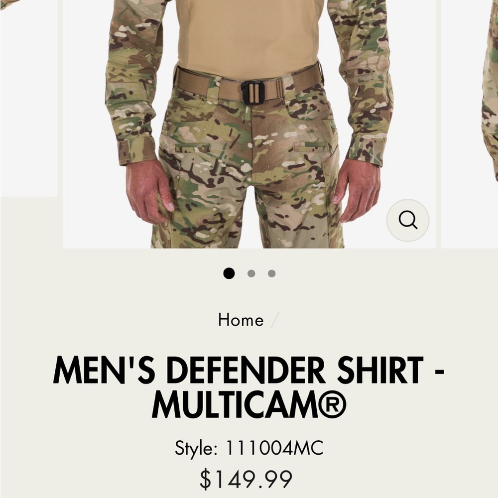 First Tactical Men’s Defender Shirt - in multicam - Picture 4 of 4
